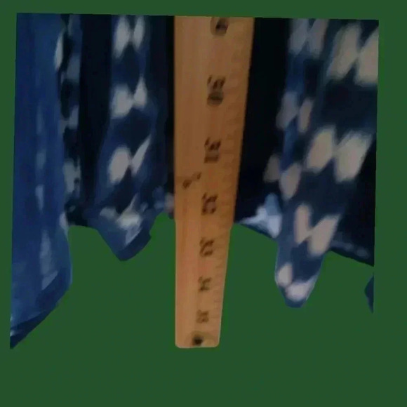 J.Crew gauzy tiered dress coastal boho size mediun blue color - Picture 5 of 8